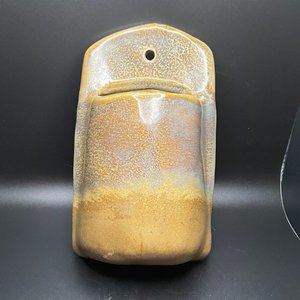 Vintage Studio Art Glazed Pottery Wall Pocket